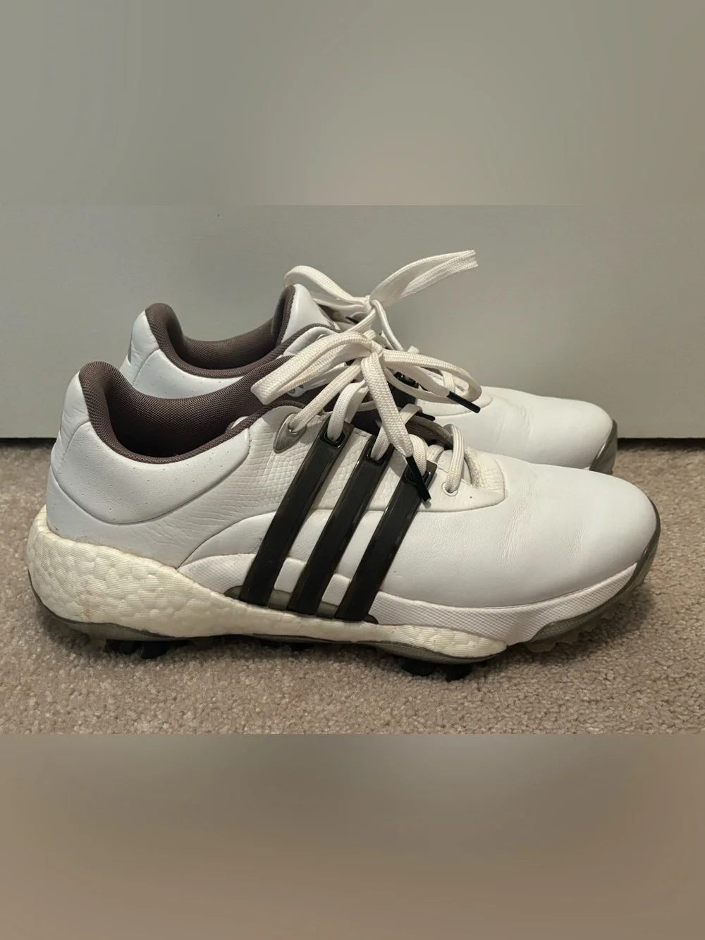 adidas Tour360 22 Men’s Size 7 White Athletic Golf Shoes Cloudfoam White